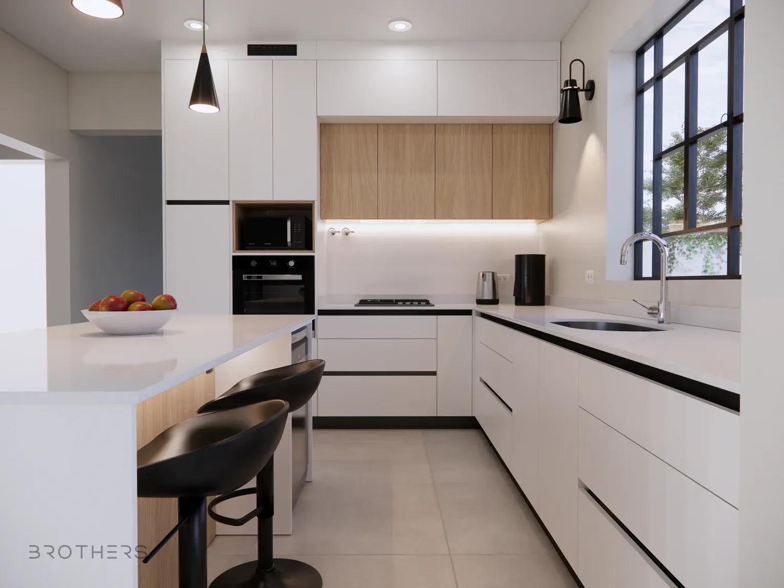Cocina MG: render del proyecto