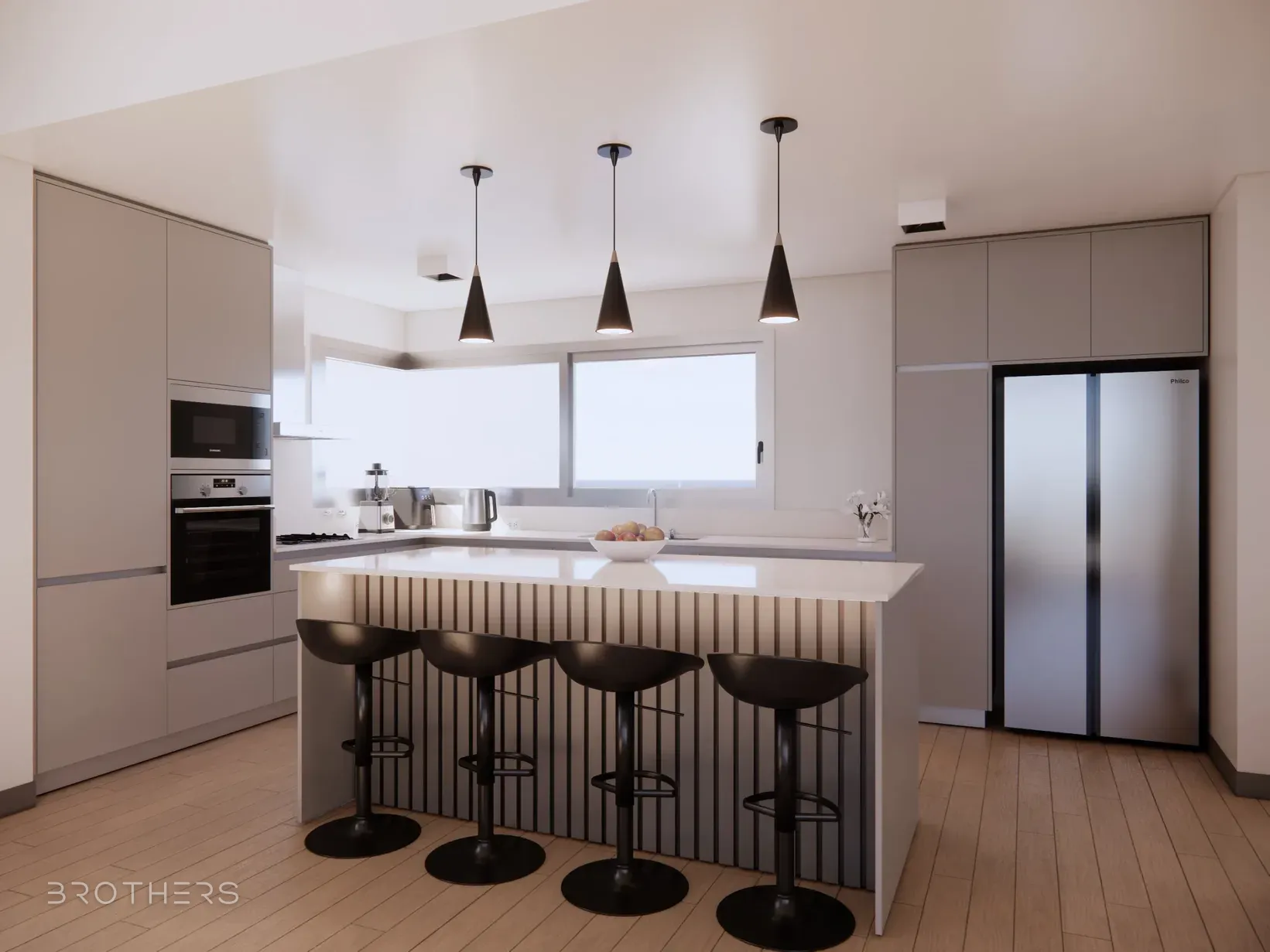 Cocina MM: render del proyecto